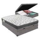 Ver imagem 1 de Cama Baú Ortobom Víuvo Iso100 Bege D33 Conforto Firme Cinza