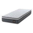 Ver imagem 1 de Colchão Solteiro Siniflex Espuma D33 Pillow Top Millenium 88x188x19cm Cinza/Branco Hellen - Suporta