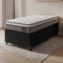 Ver imagem 2 de Colchão Solteiro Siniflex Espuma D33 Pillow Top Millenium 88x188x19cm Cinza/Branco Hellen - Suporta