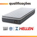 Ver imagem 5 de Colchão Solteiro Siniflex Espuma D33 Pillow Top Millenium 88x188x19cm Cinza/Branco Hellen - Suporta