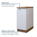 Ver imagem 6 de Balcão 1 Porta com Rodapé 40cm 100% MDF Rainha Branco/Nature
