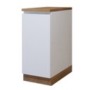 Ver imagem 3 de Balcão 1 Porta com Rodapé 40cm 100% MDF Rainha Branco/Nature