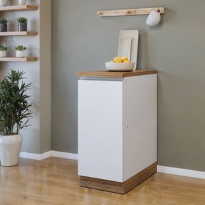 Balcão 1 Porta com Rodapé 40cm 100% Mdf Rainha