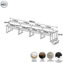 Ver imagem 4 de Estação de Trabalho 8 Lugares 4,80 m X 1,20 m Pés Metal com Caixas de Tomadas e Divisórias F5
