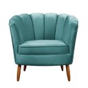 Ver imagem 2 de Kit 2 Poltrona Decorativa Ariel Petala com Pés de Madeira - Shop das Cabeceiras