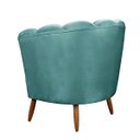 Ver imagem 6 de Kit 2 Poltrona Decorativa Ariel Petala com Pés de Madeira - Shop das Cabeceiras