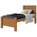 Ver imagem 1 de Cama Solteiro Athenas Amendoa Clean