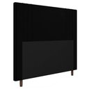 Ver imagem 1 de Cabeceira Cama Box Casal King Size Ferrara 193cm Suede Preto - Desk Design
