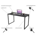Ver imagem 4 de Mesa de Escritório Office 120cm Prisma C08 Preto Onix