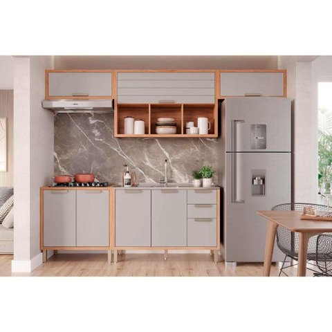 Kit Cozinha Mgm 5 Peças Eloise C5p256 Cinamomo/platina