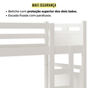 Ver imagem 2 de Beliche Jaspe Duas Camas com 2 Colchões Probel D20 Cor:branco