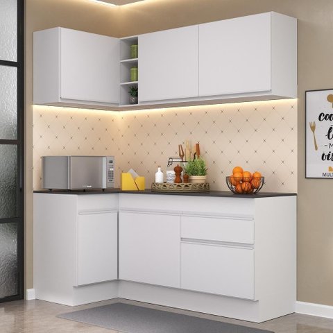 Armário De Cozinha Compacta De Canto Mp2092.891 Branco