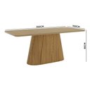Ver imagem 6 de Mesa Jantar Vidro 200cm Kit 8 Cadeiras Aço Preto Napoli Bege H02 - D'Rossi