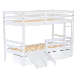 Beliche Slim Rb com Gavetão e Mini Escada/escorregador Madeira Maciça Branco Housin - 2