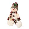 Jogo Boneco de Neve Sentado Perna Mole em Pé 54cm Decor Lã Felpuda e Cachecol Crochê - e Christmas - 7