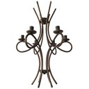 Ver imagem 7 de Lustre Curvy Artesanal Em Ferro Para Salas de Jantar e Varandas Libertas Rosas Artesanato Preto