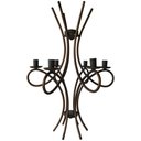 Ver imagem 3 de Lustre Curvy Artesanal Em Ferro Para Salas de Jantar e Varandas Libertas Rosas Artesanato Preto