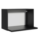 Ver imagem 1 de Armário Aéreo Madesa para Reims, Lux, Glamy 60 cm com Nicho para Microondas e Forno Elétrico Preto