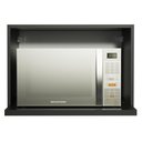 Ver imagem 5 de Armário Aéreo Madesa para Reims, Lux, Glamy 60 cm com Nicho para Microondas e Forno Elétrico Preto