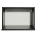 Ver mais imagens de Armário Aéreo Madesa para Reims, Lux, Glamy 60 cm com Nicho para Microondas e Forno Elétrico Preto