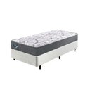 Ver imagem 1 de Cama Box Solteiro King 96x203 + Colchão Adapto Ecoflex Molas Ensacadas Courino Linho