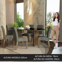 Ver mais imagens de Conjunto Sala de Jantar Mesa Tampo de Vidro 6 Cadeiras Rustic-preto-silver Marissa Madesa