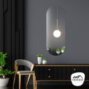 Ver imagem 2 de Espelho Multiuso Lapidado Pendurador 130x50cm Oblongo