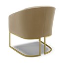 Ver imagem 6 de Cadeira Sala de Jantar Base Industrial Dourado Kit 2 Stella Suede D03 - D’Rossi