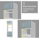 Ver imagem 7 de Torre Quente 70 Cm 3 Portas Branco/cinza Lux Madesa Branco/cinza