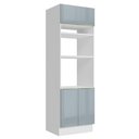 Ver imagem 1 de Torre Quente 70 Cm 3 Portas Branco/cinza Lux Madesa Branco/cinza