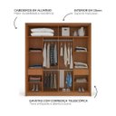 Ver imagem 5 de Guarda Roupa Solteiro 2 Portas 180cm Madri Politorno Móveis