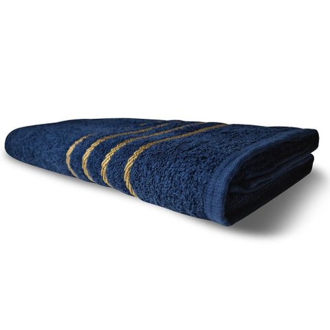 Toalha de Banho Grande Dubai 70x130cm 300g 100% Algodão - Azul Azul