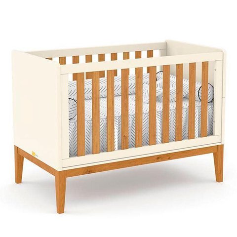 Berço Americano Nature New Off White Freijó Eco Wood - Matic