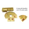 4 Jogos Baralho Dourado Ouro Dolar Poker Cartas Jogos P'agua - 1