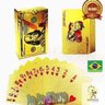 4 Jogos Baralho Dourado Ouro Dolar Poker Cartas Jogos P'agua - 4