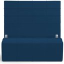 Ver imagem 1 de Kit Cabeceira Cama Box King 195cm com Calçadeira Roma W01 Suede Azul Marinho - Lyam Lyam Decor