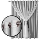 Ver imagem 3 de Cortina Sala e Quarto 2,50x1,40 Tecido Blackout Ana Branco