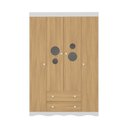 Ver imagem 7 de Guarda-roupa Infantil 122cm com Vidro 4 Portas e 2 Gavetas Sonho Multimóveis Mp4473 Branco/