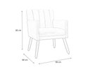 Ver imagem 4 de Kit Namoradeira + 2 Poltronas Decorativa Cecília Suede Verde Pés Madeira Ms Decor