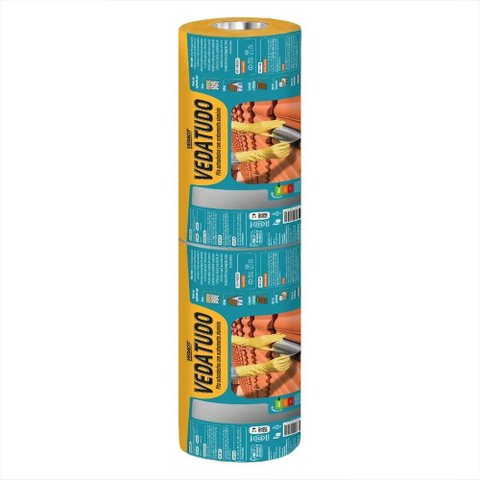 Fita Autoadesiva Multiuso Aluminio Vedatudo 45cmx10m Vedacit