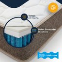 Ver mais imagens de Cama Box Baú com Colchão Gazin de Molas Ensacadas One Face Air Light + Auxiliar de Espuma Solteiro