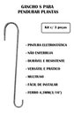 Ver imagem 3 de Gancho S Grande P/ Pendurar Plantas 1 Metro Kit 3 Peças