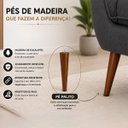 Ver imagem 6 de Kit 2 Poltronas Opala + 1 Puff Opala Confortável em Suede Cinza