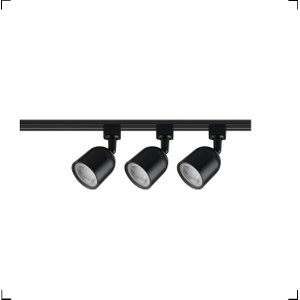 Spot Trilho Blumenau Preto 15w com 3 Spot 3000k Blumenau Iluminação Spot Trilho Led