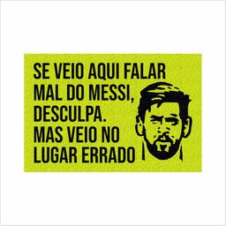 TAPETE PARA PORTA, SE VEIO FALAR MAL DO MESSI. - 2
