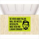 Ver imagem 1 de TAPETE PARA PORTA, SE VEIO FALAR MAL DO MESSI.