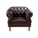 Ver imagem 3 de Poltrona Chesterfield Capitonê Elisabeth Duquesa - Couríssimo Marrom Café