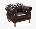 Ver imagem 1 de Poltrona Chesterfield Capitonê Elisabeth Duquesa - Couríssimo Marrom Café