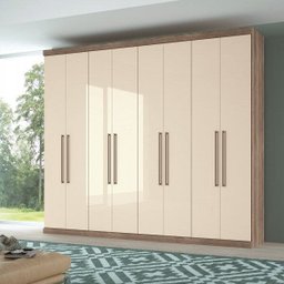 Guarda Roupa Casal 8 Portas 6 Gavetas 100% MDF Ele & Ela Santos Andirá - 1