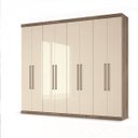 Ver imagem 3 de Guarda Roupa Casal 8 Portas 6 Gavetas 100% MDF Ele & Ela Santos Andirá